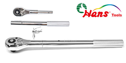 3/4" Ratchet Handle with Quick Release-L=500mm-24 Teeth-Handle Removable