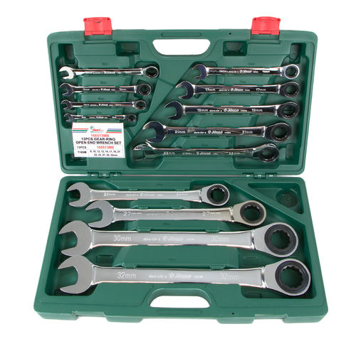 Ring Ratchet Wrenches 8-32mm in Blow Case