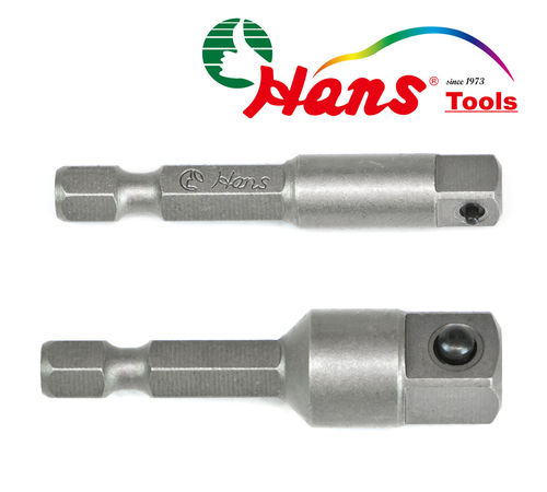 Adaptor for Power Tools - L=50mm - Shaft 6,3mm(1/4")