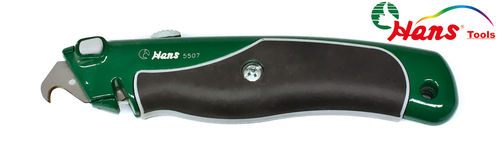 Profi - Cutter aus Alu-Spritzguss mit gummierten, ergonomischen Griff - L=160mm - Klinge 18mm